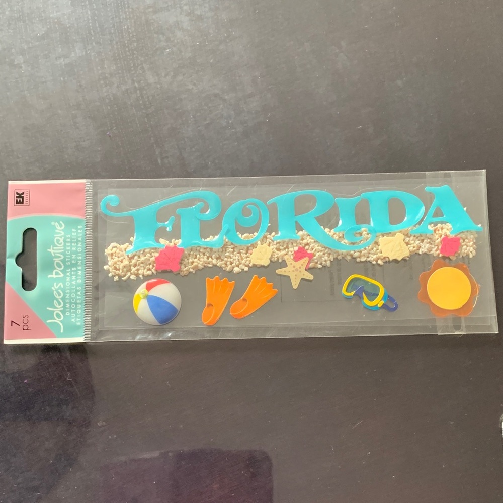 Tropical Florida craft sticker